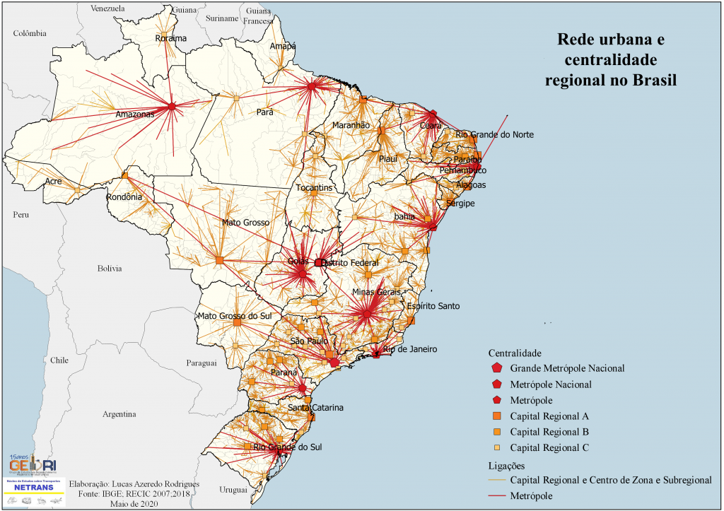 Região De Influência Das Cidades - REGIC 2018 / IBGE | SkyscraperCity Forum